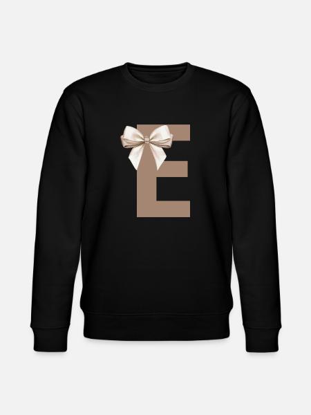 Buchstabe E Knoten - Stanley/Stella Unisex Bio-Sweatshirt CHANGER - Schwarz