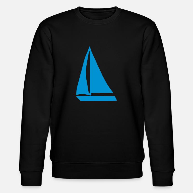 Segelboot - Stanley/Stella Unisex Bio-Sweatshirt CHANGER  - Schwarz