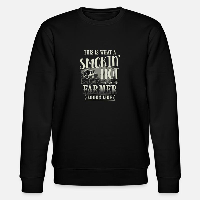 fermier fermier fumant chaud - Sweat bio CHANGER Stanley/Stella Unisexe - noir