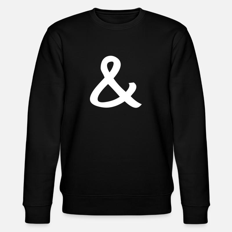 Und-Zeichen - Stanley/Stella Unisex Bio-Sweatshirt CHANGER  - Schwarz