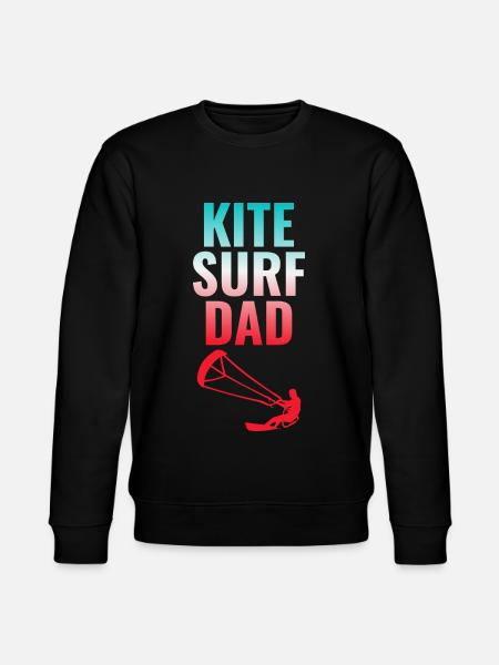 Kitesurfing Kiteboarding Kiteboarder Kitesurf Dad - Stanley/Stella CHANGER Unisex Organic Sweatshirt - black