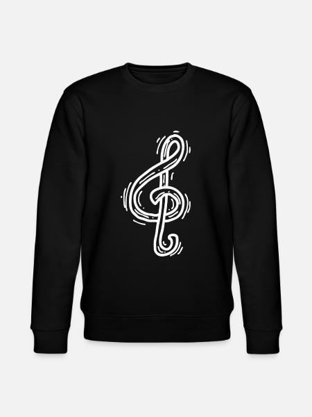Joyful music note - Stanley/Stella CHANGER Unisex Organic Sweatshirt - black
