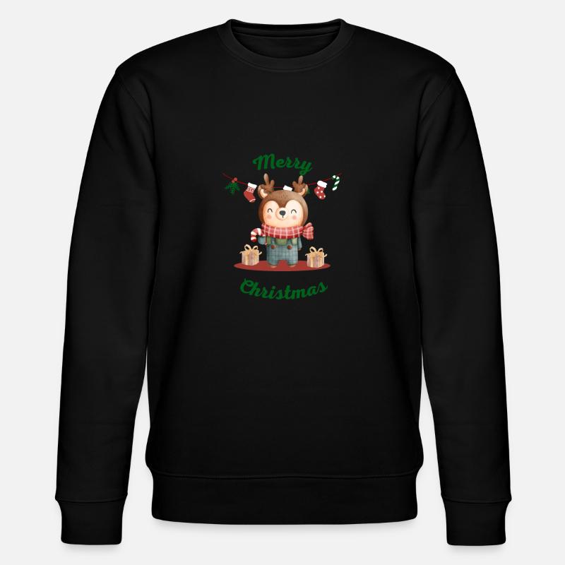 Christmas Shirt 4 - Stanley/Stella Unisex Bio-Sweatshirt CHANGER  - Schwarz