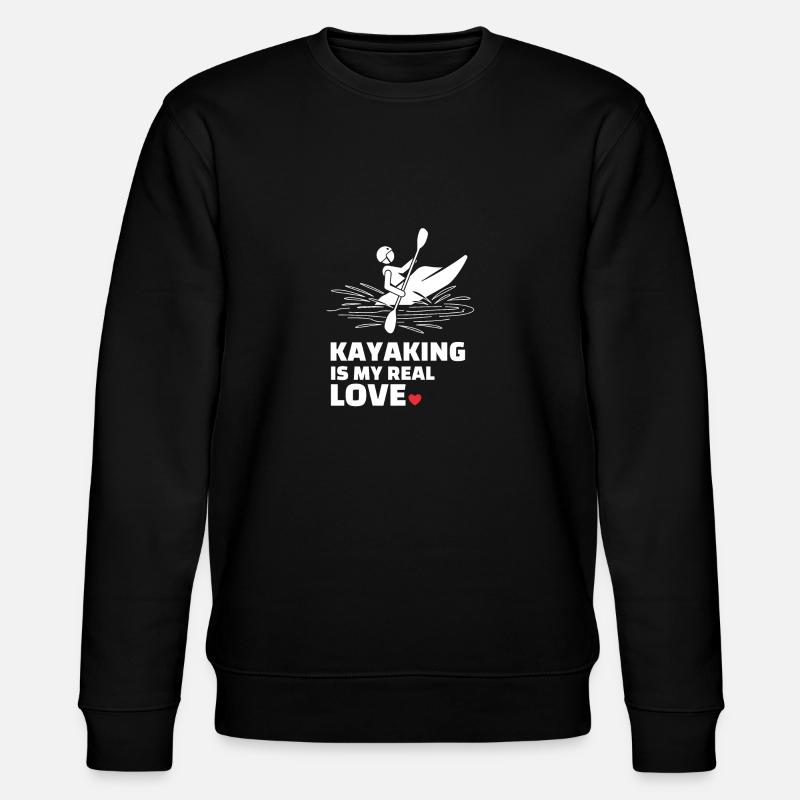 I love kayaking - Stanley/Stella CHANGER Unisex Organic Sweatshirt - black