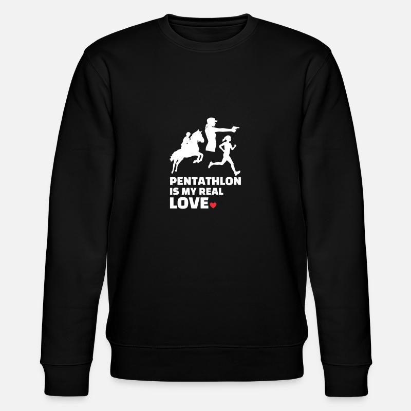 Ich Liebe Pentathlon - Stanley/Stella Unisex Bio-Sweatshirt CHANGER  - Schwarz