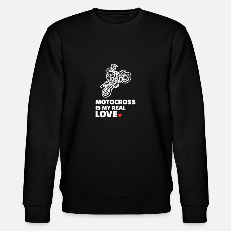 J’adore le motocross - Sweat bio CHANGER Stanley/Stella Unisexe - noir
