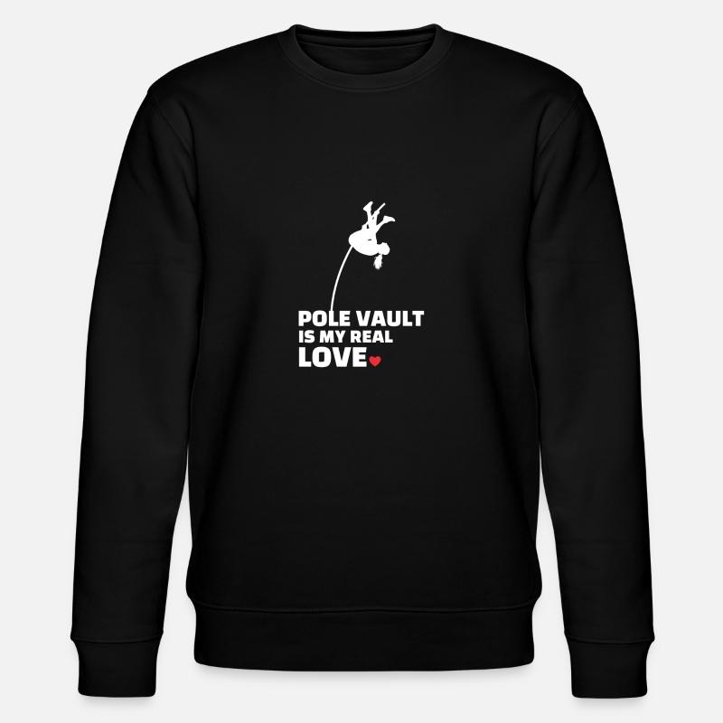 I love pole vaulting - Stanley/Stella CHANGER Unisex Organic Sweatshirt - black