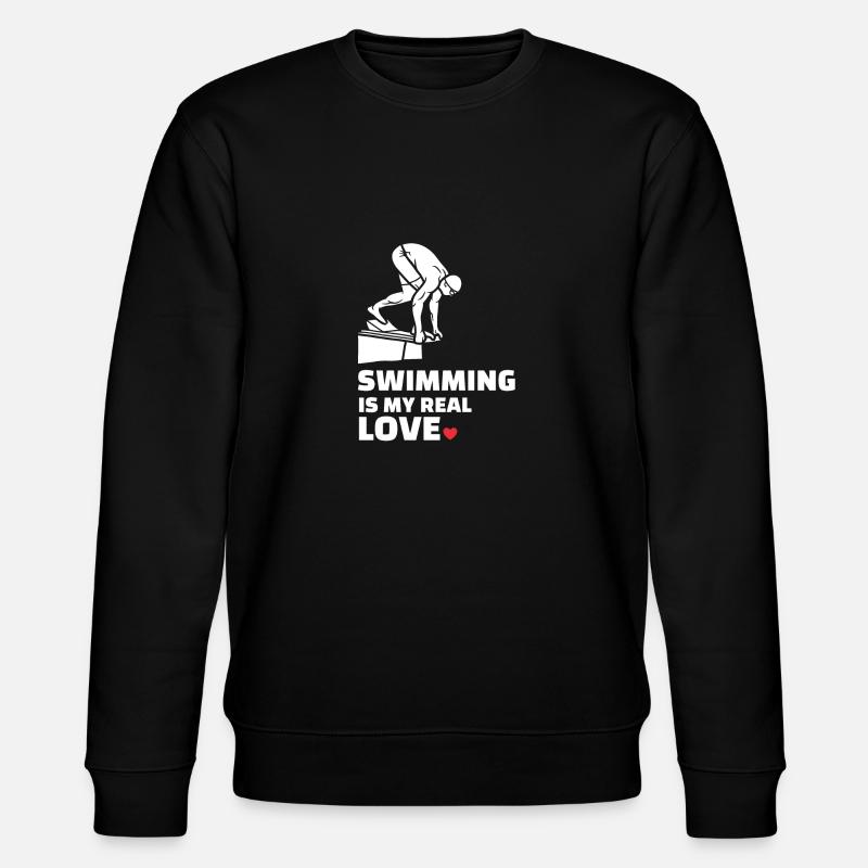 J’adore nager - Sweat bio CHANGER Stanley/Stella Unisexe - noir