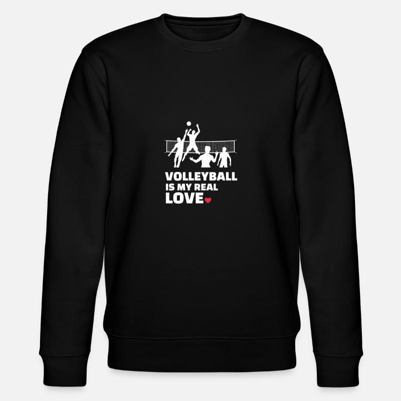 J’adore le volleyball - Sweat bio CHANGER Stanley/Stella Unisexe - noir