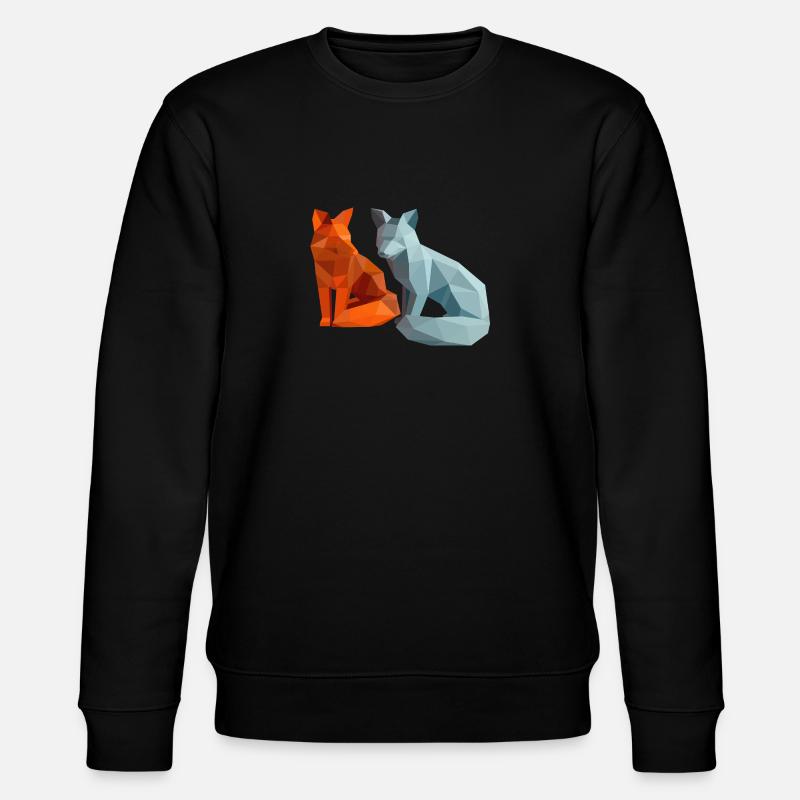 Füchse - Stanley/Stella Unisex Bio-Sweatshirt CHANGER  - Schwarz