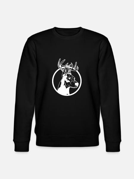 Christmas doberman - Stanley/Stella CHANGER Unisex Organic Sweatshirt - black