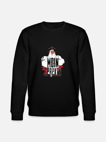 MOIN IHR SPACKEN - Stanley/Stella Unisex Bio-Sweatshirt CHANGER - Schwarz
