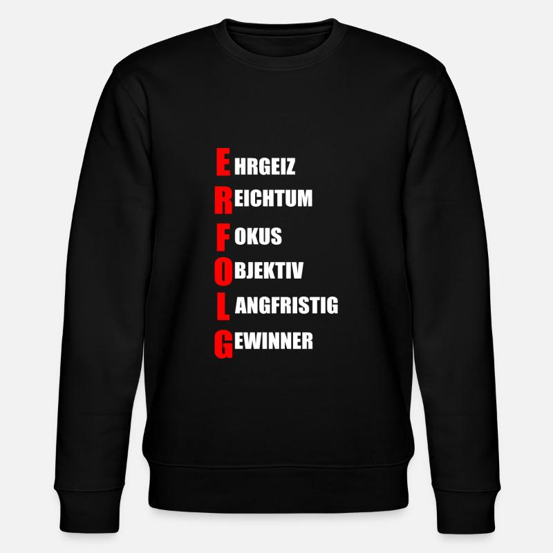 Erfolg - Stanley/Stella Unisex Bio-Sweatshirt CHANGER - Schwarz