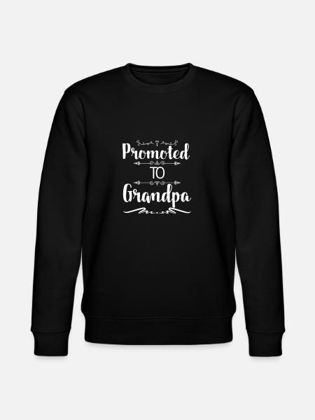 Zum Opa befördert - Stanley/Stella Unisex Bio-Sweatshirt CHANGER  - Schwarz