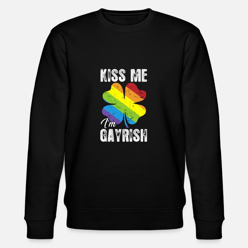 Embrasse-moi, je suis Gayrish - Sweat bio CHANGER Stanley/Stella Unisexe - noir