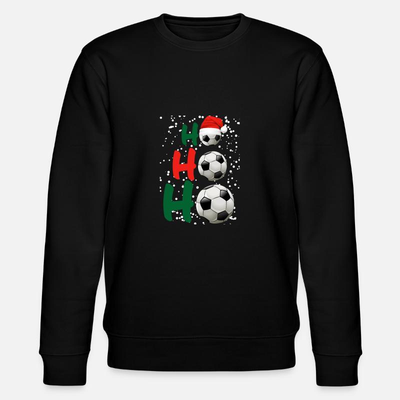 Fußball Weihnachten - Stanley/Stella Unisex Bio-Sweatshirt CHANGER  - Schwarz
