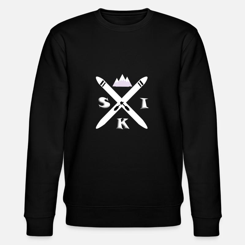 Ski Wintersport - Stanley/Stella Unisex Bio-Sweatshirt CHANGER  - Schwarz