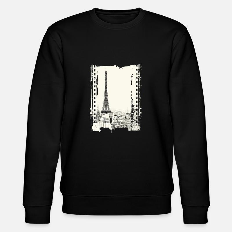 Paris Frankreich - Stanley/Stella Unisex Bio-Sweatshirt CHANGER  - Schwarz