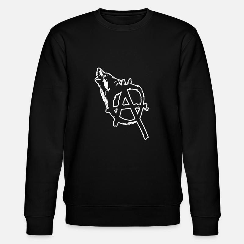 Anarchy Wolf - Stanley/Stella CHANGER Unisex Organic Sweatshirt - black