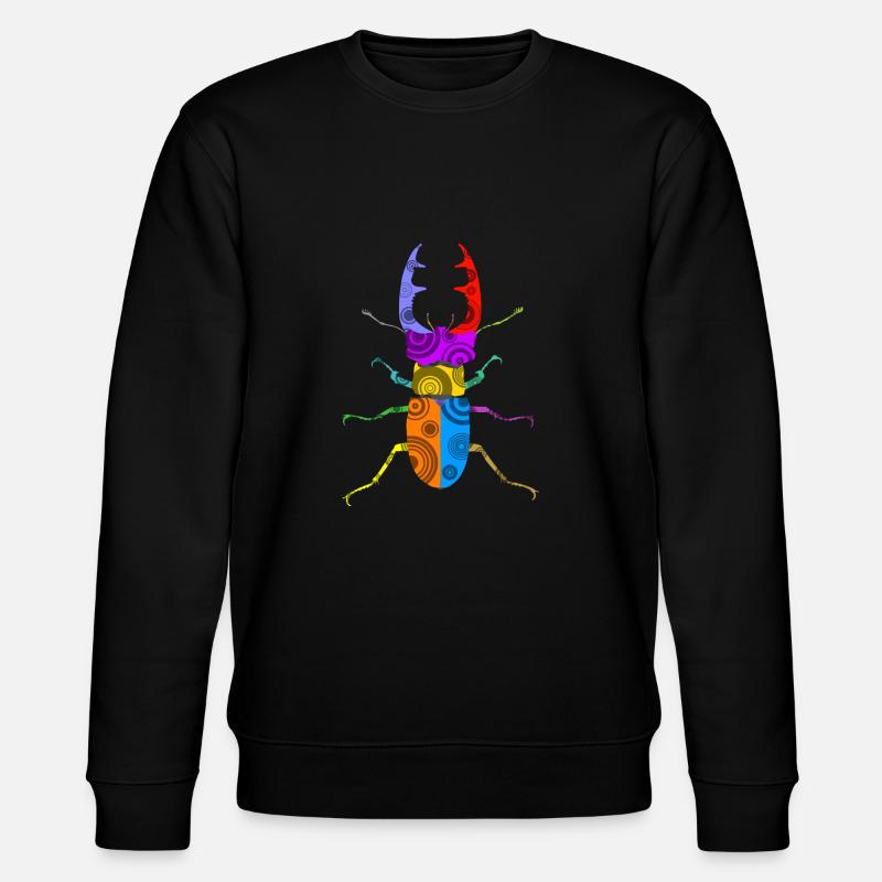 Hirschkäfer - Stanley/Stella Unisex Bio-Sweatshirt CHANGER  - Schwarz