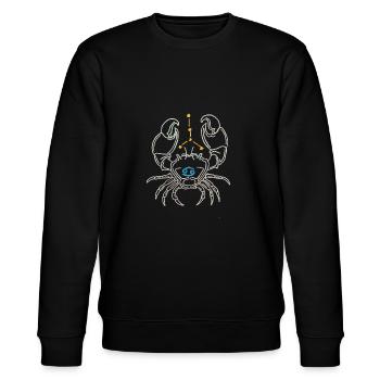 Krebs - Stanley/Stella Unisex Bio-Sweatshirt CHANGER  - Schwarz - Vorne - Nik (191cm) & Marisol (170cm)