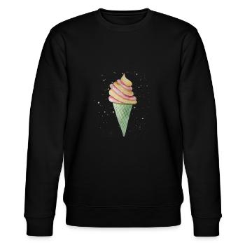 Crème glacée de Noël - Sweat bio CHANGER Stanley/Stella Unisexe - noir - Devant - Nik (191cm) & Marisol (170cm)