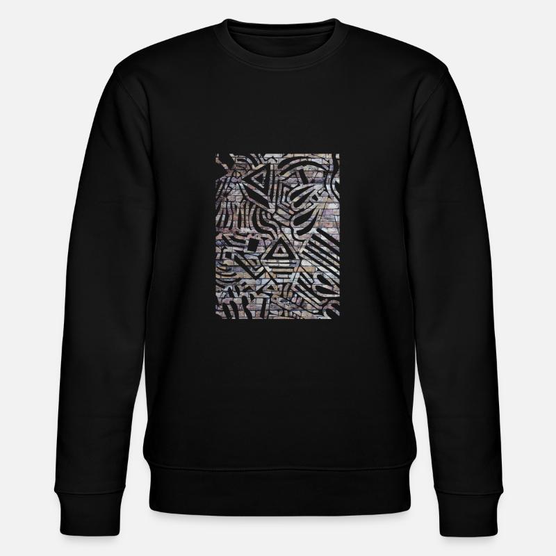 Impression géométrique - Sweat bio CHANGER Stanley/Stella Unisexe - noir