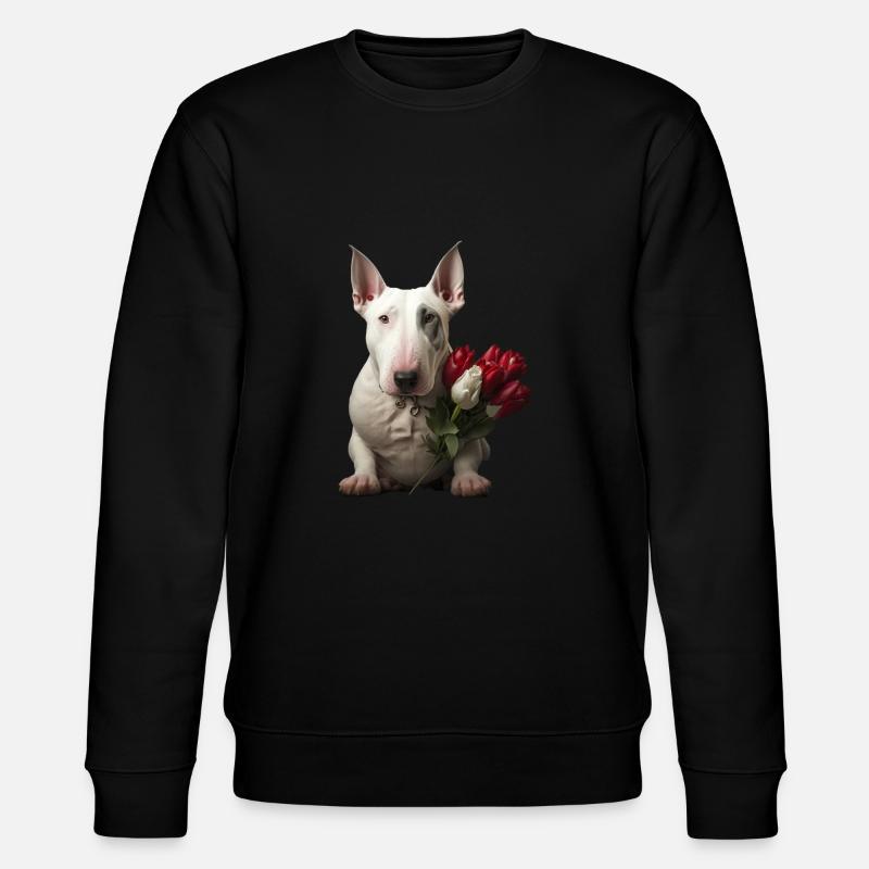 Bull Terrier Saint-Valentin - Sweat bio CHANGER Stanley/Stella Unisexe - noir