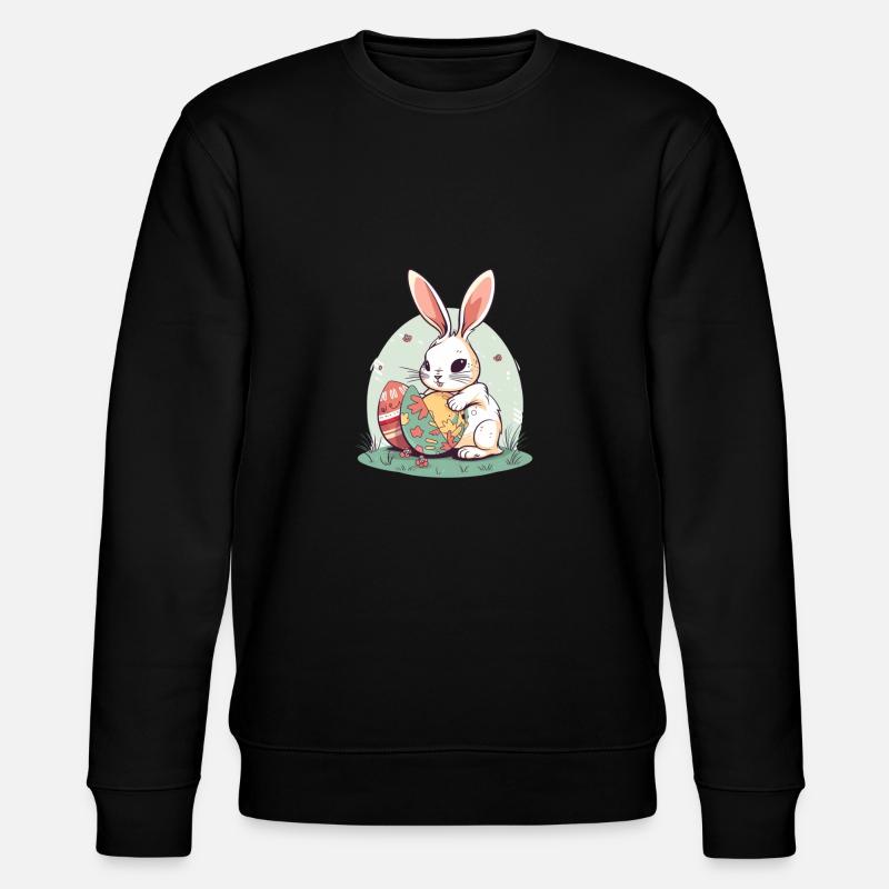 Osterhase - Stanley/Stella Unisex Bio-Sweatshirt CHANGER  - Schwarz