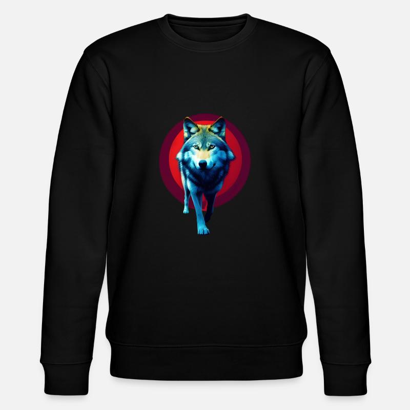loup - Sweat bio CHANGER Stanley/Stella Unisexe - noir