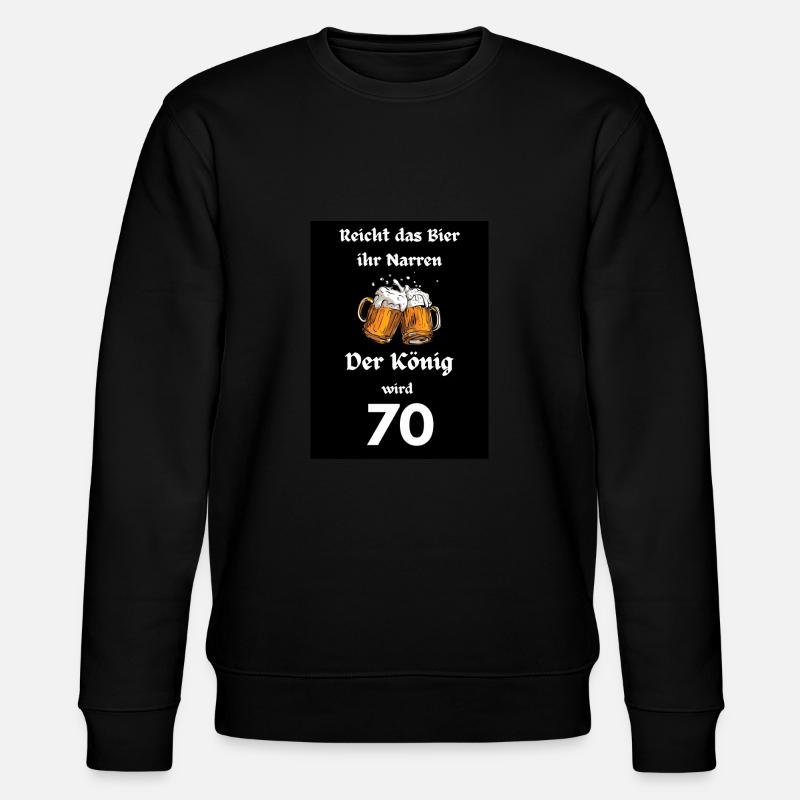 Reicht das Bier 70 - Stanley/Stella Unisex Bio-Sweatshirt CHANGER  - Schwarz