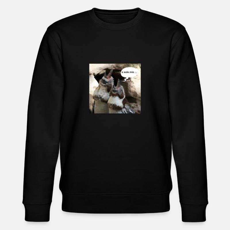 Pinguine - Stanley/Stella Unisex Bio-Sweatshirt CHANGER  - Schwarz