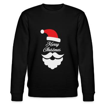 XMAS SANTA - Sweat bio CHANGER Stanley/Stella Unisexe - noir - Devant - Nik (191cm) & Marisol (170cm)