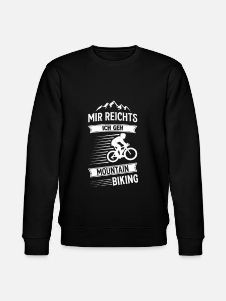 Downhill Biker Mountainbiker Geschenk - Stanley/Stella Unisex Bio-Sweatshirt CHANGER  - Schwarz