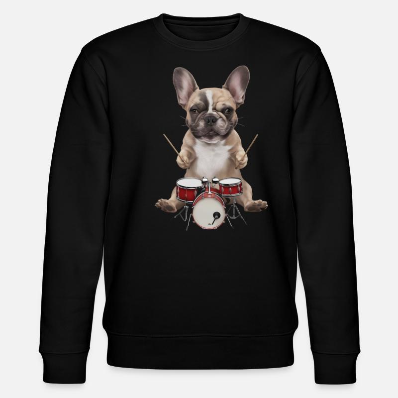 Frenchie Schlagzeug - Stanley/Stella Unisex Bio-Sweatshirt CHANGER  - Schwarz