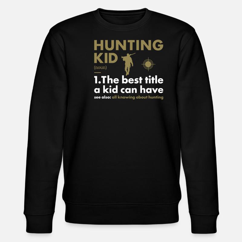 Hunter Kid Definition Hunting - Stanley/Stella Unisex Bio-Sweatshirt CHANGER  - Schwarz