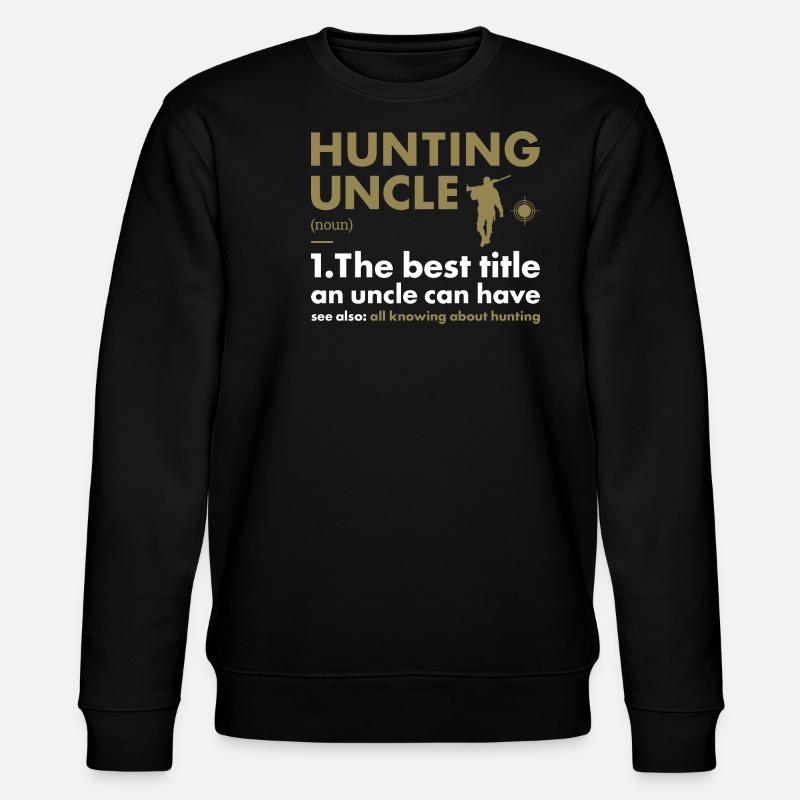 Hunter Uncle Definition Hunting - Stanley/Stella CHANGER Unisex Organic Sweatshirt - black