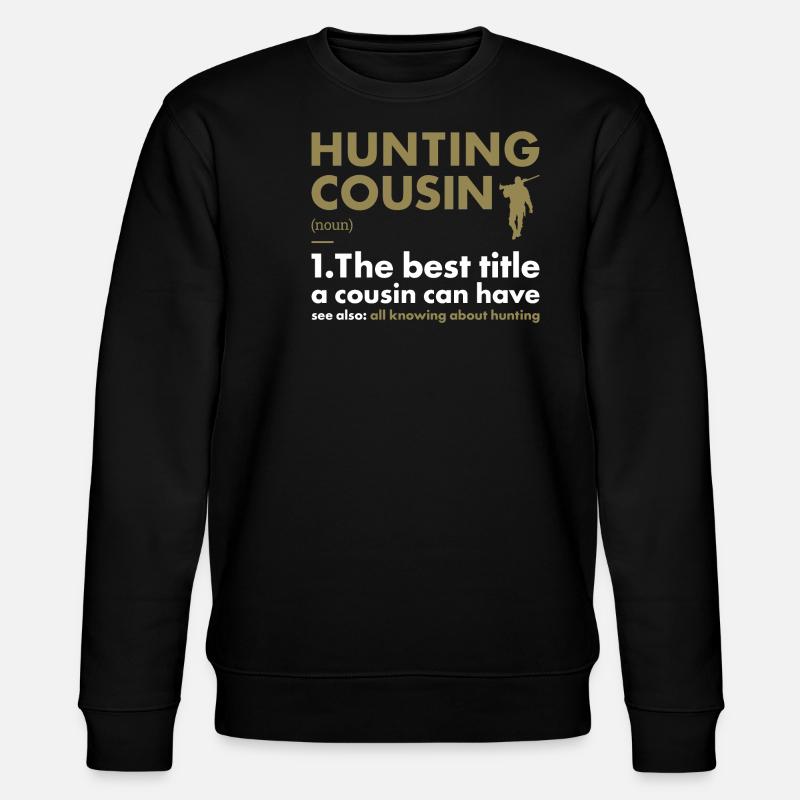 Hunter Cousin Definition Hunting - Stanley/Stella CHANGER Unisex Organic Sweatshirt - black