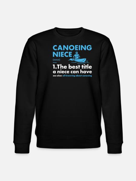 Canoeist Niece Definition Canoeing - Stanley/Stella CHANGER Unisex Organic Sweatshirt - black