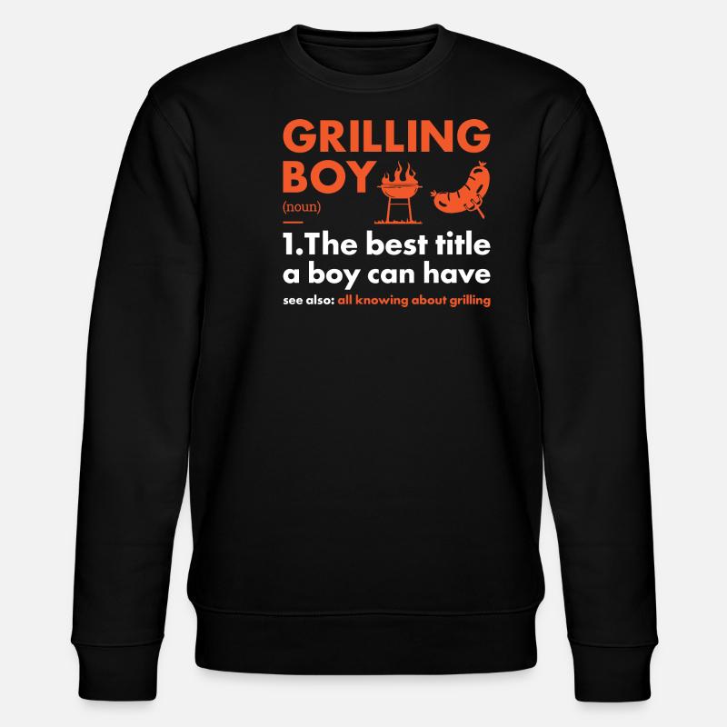 Griller Boy Definition Grilling - Stanley/Stella Unisex Bio-Sweatshirt CHANGER - Schwarz