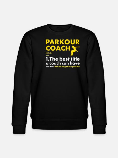 Traceur Coach Definition Parkour - Stanley/Stella CHANGER Unisex Organic Sweatshirt - black