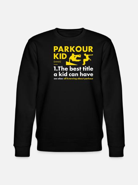 Traceur Kid Definition Parkour - Stanley/Stella CHANGER Unisex Organic Sweatshirt - black