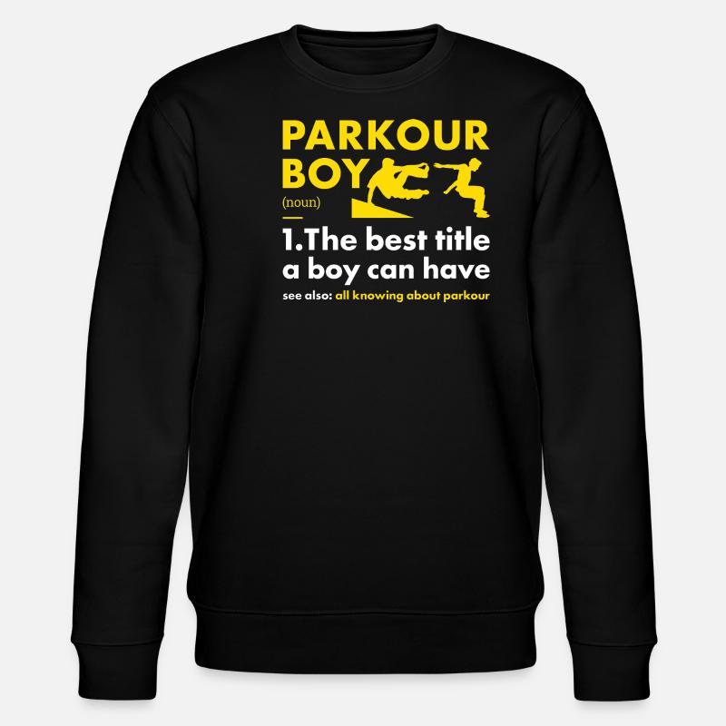 Traceur Boy Définition Parkour - Sweat bio CHANGER Stanley/Stella Unisexe - noir