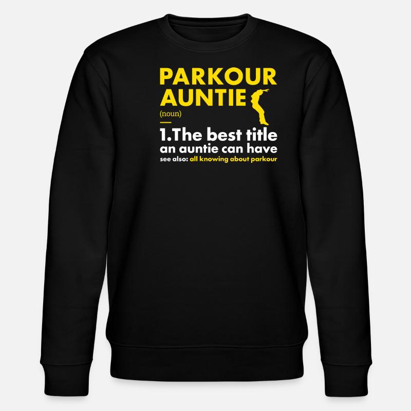 Traceur Auntie Définition Parkour - Sweat bio CHANGER Stanley/Stella Unisexe - noir