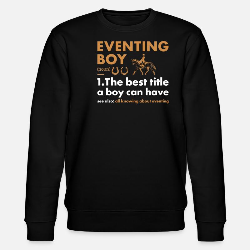 Cavalier Garçon Définition Concours complet - Sweat bio CHANGER Stanley/Stella Unisexe - noir