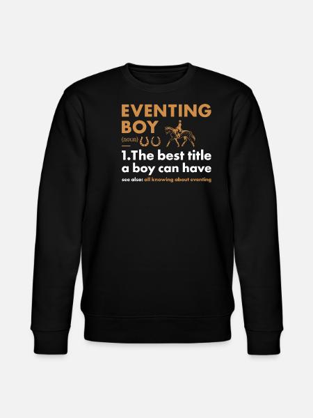 Rider Boy Definition Eventing - Stanley/Stella CHANGER Unisex Organic Sweatshirt - black