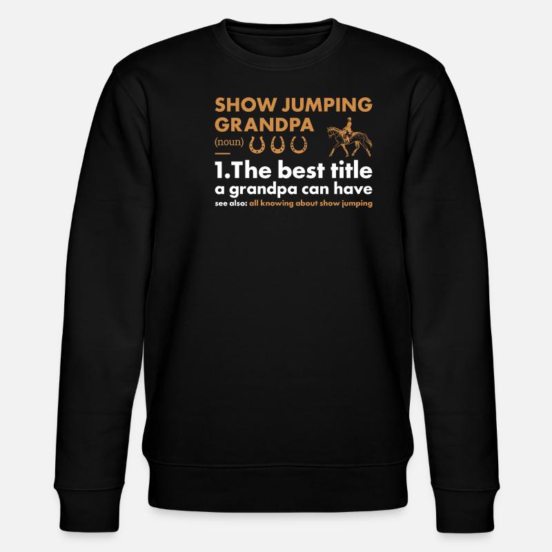 Jumper Grandpa Définition Saut d’obstacles - Sweat bio CHANGER Stanley/Stella Unisexe - noir