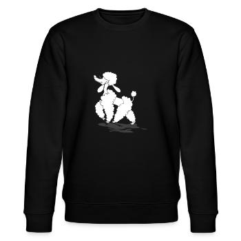 Pudel - Stanley/Stella Unisex Bio-Sweatshirt CHANGER  - Schwarz - Vorne - Nik (191cm) & Marisol (170cm)