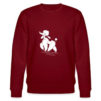 poodle - Stanley/Stella CHANGER Unisex Organic Sweatshirt - burgundy - Front - Nik (191cm) & Marisol (170cm)