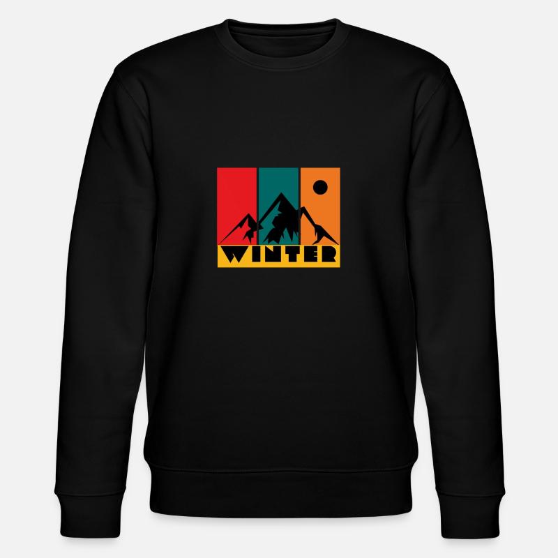 Winter Design - Stanley/Stella Unisex Bio-Sweatshirt CHANGER  - Schwarz